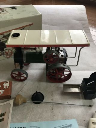 Mamod Steam Tractor Steam Engine TE la w/ Box & Accessories 2