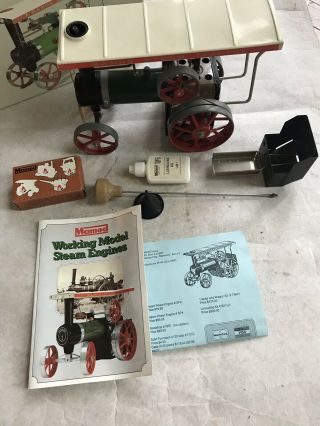 Mamod Steam Tractor Steam Engine TE la w/ Box & Accessories 4