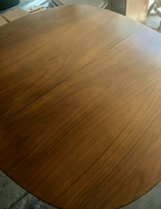 Mid Century Modern Teak Expandable Dining Table,  1960 ' s,  with 2 Leaves 5