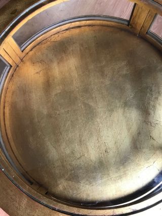 Vintage Weiman Gilded Round Vitrine Curio Table 3