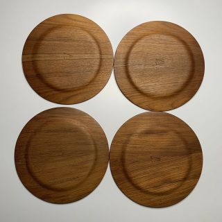Digsmed Denmark Teak Wood Plates X 10 MCM Modernist 10 7/8” Vintage Charger 5