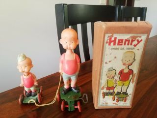 Henry Celluloid And Tin Vintage Character Toy 1930 