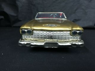 Ultra Rare Vintage Bandai Cadillac Gear Shift Car Tin Toy Japan Large 5