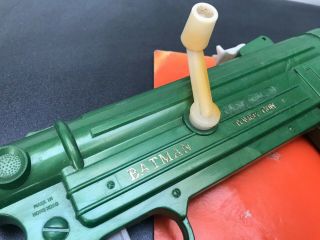 Vintage 1966 BATMAN ' Tommy Gun ' toy pistol,  Lincoln Hong Kong plastic,  ABC tele 4