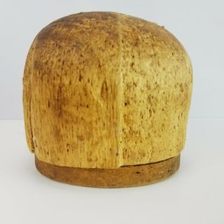 Vintage Antique Wooden Hat Mold Wood Millinery Form Block 22 832
