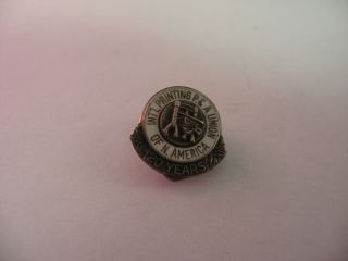 Vintage International Printing P & A Union Of N.  American 20 Years Sterling Pin