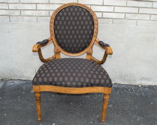 Regency Style Desk Chair Newly Upholstered & Restored