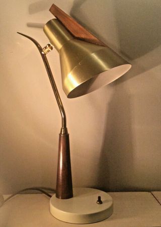Mid Century Modern Lamp.  Stilnovo Arredoluce Aubock Eames Danish 50s 60s Era