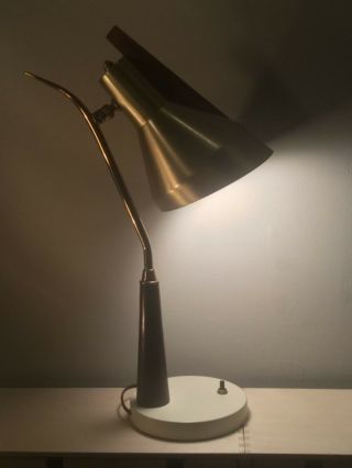 MID CENTURY MODERN LAMP.  Stilnovo Arredoluce Aubock Eames Danish 50s 60s era 3