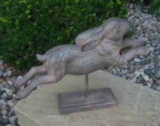 BUNNY Sculpture Weather vane Style Primitive Home French Country Farmhouse Decor 3