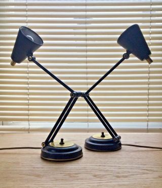 MID CENTURY MODERN LAMPS.  Stilnovo Arredoluce vintage atomic 50s / 60s era 4