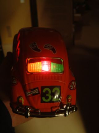 TAIYO VINTAGE,  TIN VOLKSWAGEN LOVE LOVE BEETLE W/ORIGINAL BOX VW 9