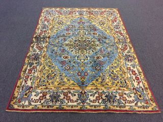 On Fine Hand Knotted - Persian Area Rug Blue Classic Carpet 4 