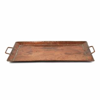 JOHN PEARSON ARTS & CRAFTS HAMMERED COPPER TRAY C.  1900 3