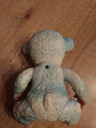 RARE 1958 SUN RUBBER COMPANY SUNNY THE BEAR JOINTED SQUEAK TOY 3