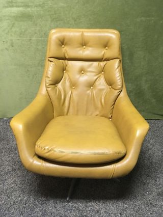 Rare Vintage Herman Miller Upholstered Fiberglass Shell Arm Chair Lounge Eames