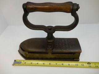 ANTIQUE / VINTAGE THE STAR GAS SAD IRON BOSTON MASS,  OLD TOOL 9