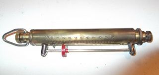 RARE Vintage Brass Hanging Spring Scale ' Chatillon - N.  Y.  - U.  S.  A - Model In 10 3