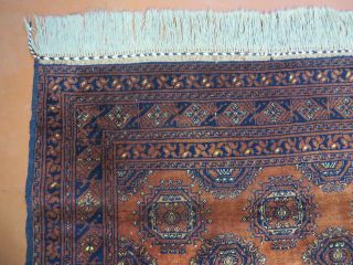 4 ' X6 ' Vintage Handmade Afghan Turkoman Bokhara Balouch Woven Wool Rug Brick Red 6
