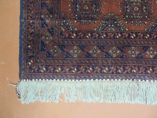 4 ' X6 ' Vintage Handmade Afghan Turkoman Bokhara Balouch Woven Wool Rug Brick Red 8