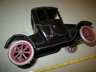 Buddy L Flivver pressed steel 1920 ' s antique toy Ford 2dr tin Lizzy,  exceptional 2