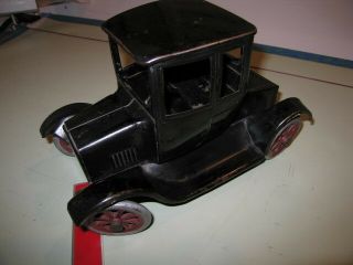 Buddy L Flivver pressed steel 1920 ' s antique toy Ford 2dr tin Lizzy,  exceptional 3