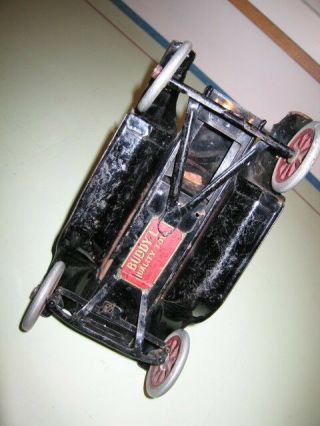 Buddy L Flivver pressed steel 1920 ' s antique toy Ford 2dr tin Lizzy,  exceptional 9