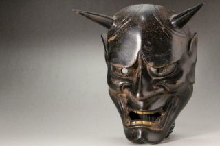 Io09 Japanese Old Iron Hannya Mask (female Demon 