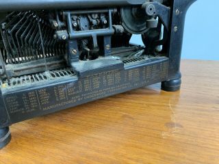 1920s Vintage Underwood Standard Typewriter Glass Keys 10