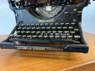 1920s Vintage Underwood Standard Typewriter Glass Keys 2