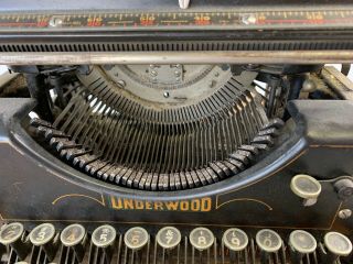 1920s Vintage Underwood Standard Typewriter Glass Keys 4