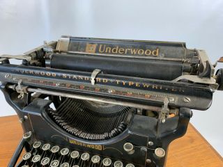 1920s Vintage Underwood Standard Typewriter Glass Keys 5