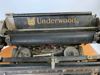 1920s Vintage Underwood Standard Typewriter Glass Keys 6
