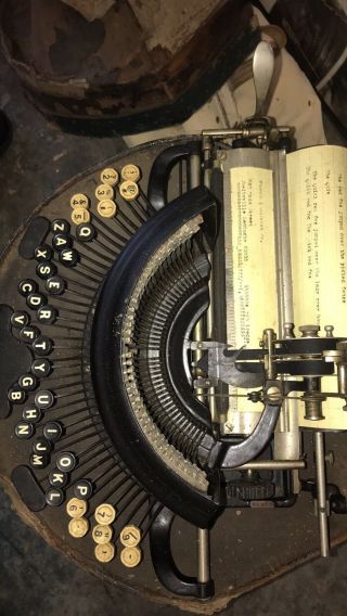 Antique Franklin No 7 Typewriter Pat’d 1891 Properly In Great Shape 2