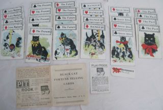 1897 PARKER Bros BLACK CAT Fortune Telling Card Game Salem Mass halloween witch 2