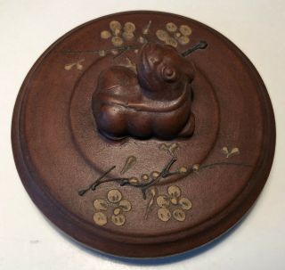 ANTIQUE VINTAGE CHINESE YIXING TEAPOT AND COVER 6