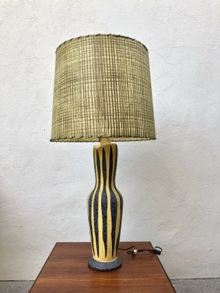 Funky Vintage Mid Century Lamp Rare 1955 Signed