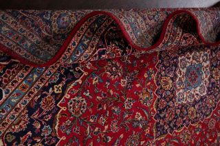 Vintage Traditional Floral Oriental Area Rug Hand - Knotted Wool RED Carpet 10x13 12