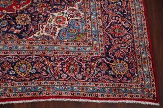 Vintage Traditional Floral Oriental Area Rug Hand - Knotted Wool RED Carpet 10x13 6