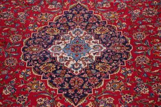 Vintage Traditional Floral Oriental Area Rug Hand - Knotted Wool RED Carpet 10x13 7
