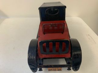 Vintage 1920 ' s J.  Chein Tin Roadster with Rumble Seat and Paint 4