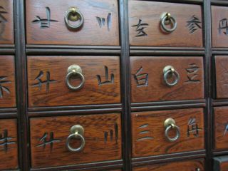 CHINESE WOOD MEDICINE APOTHECARY CABINET 7