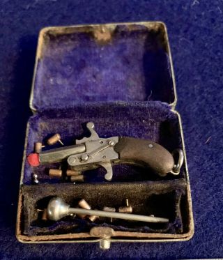 Antique Austria Berloque Miniature Cap Gun Pistol 1935 Rare Collectible Fob