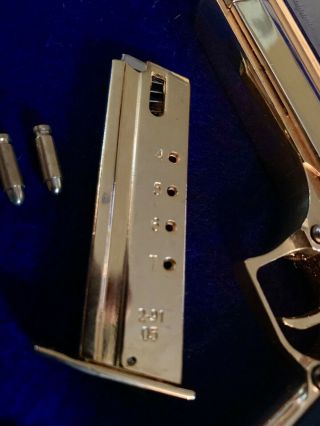 Miniature Desert Eagle Gun Scale Model GOLD PLATED Fine Details 5