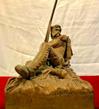 Antique 1800s Bronze Napoleonic French Soldier Statue.  Imperial Guard. 5