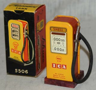 Vintage Schuco No.  5506 Tin Shell Gasoline Pump - Gas