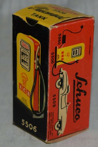 Vintage Schuco No.  5506 Tin Shell Gasoline Pump - Gas 8