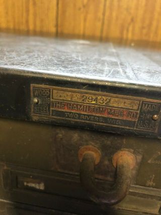 Antique Vintage 1940s Hamilton Oak Maple Drafting Table 6