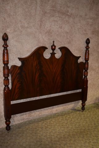 Vintage Mahogany Traditional Style Full Size Poster Headboard 10