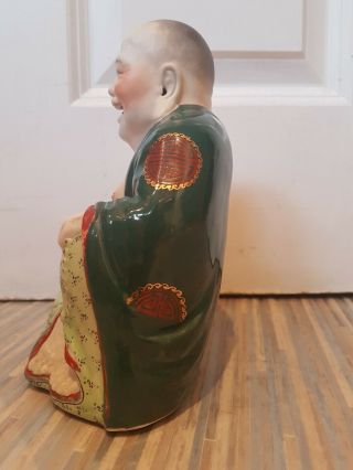 Vintage Chinese Porcelain Figure: Laughing Buddha : 20cm/8inch high 2